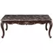 Constantine Cherry Rectangular Marble Top Occasional Table Set