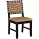 Reid Brown Vegan Leather Upholstered Side Chair Set of 2