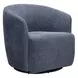 Harmony Thatch Blue Upholstered Swivel Glider Accent Chair
