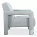 Covette Amani Arctic Blue Leather Accent Chair