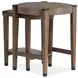 Kaysen Wallaby and Matte Black Round Nesting End Table
