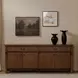 Caroline Warm Brown 4 Door Sideboard