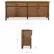 Caroline Warm Brown 4 Door Sideboard