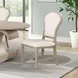 Gwendolyn Cerused Taupe Upholstered Dining Side Chair Set of 2