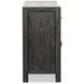 Plum Creek Ravenwood Black and White 4 Door Marble Top Sideboard