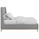 Loft Gray Upholstered King Panel Bed
