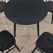 Willow Black 42" Round Dining Table