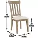 Napa Sand Side Chair Set of 2