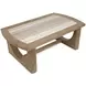 Bradford Riverbed Beige Rectangular Marble Top Cocktail Table