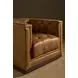 Quinn Winchester Sycamore Leather Upholstered Swivel Chair