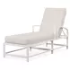 Bristol Canvas Natural 76" Outdoor Chaise with Self Welt