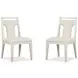 Lorelei Cream Upholstered Side Chair Set of 2