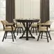 Rylie Black 48" Round Counter Height Dining Table