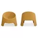 Nolla Yellow Outdoor Accent Chair Set of 2