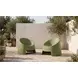 Nolla Green Outdoor Accent Chair Set of 2