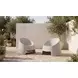Nolla Light Gray Outdoor Accent Chair Set of 2