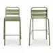 Gage White Outdoor Round Bar Table Set