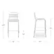 Kade White Outdoor Bar Stool Set of 2