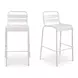 Kade White Outdoor Bar Stool Set of 2