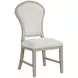 Gwendolyn Cerused Taupe Upholstered Dining Side Chair Set of 2