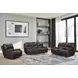 Brookings Charcoal 88" Power Recliner Sofa with USB Charging