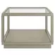 Glaze Bezel Rectangular Glass Top Cocktail Table