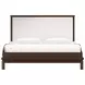 Verge Handcrafted Walnut and Cream Upholstered Panel Bedroom Set