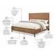 Chatham Warm Maple King Storage Tall Platform Bed
