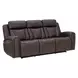 Maveric Bette Coffee 91" Zero Gravity Triple Power Reclining Sofa with Drop Down Table and USB Charging