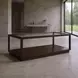 Glaze Cola Rectangular Glass Top Cocktail Table
