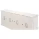 Crested White 4 Door Wall Cabinet