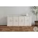 Crested White 4 Door Wall Cabinet