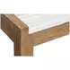 Foxrun Hollow Sierra Brown and White 60" Marble Top Writing Desk