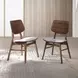 Oscar Dark Gray Upholstered Dining Chair Set of 2