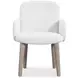 Loggia White Performance Fabric Arm Chair