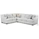 Durango Pewter Recessed Arm LAF Sectional