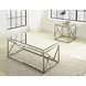 Evelyn White Square End Table
