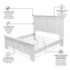 Bay Harbor Distressed White Queen Panel Bed