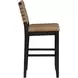Reid Brown Vegan Leather Upholstered Bar Chair Set of 2