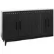 Radiance Black 4 Doors Cabinet