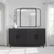 Radiance Black 4 Doors Cabinet
