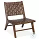 Digby Peak Spice Woven Leather Chair