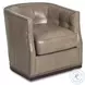 Veronica Calvert Clay Leather Swivel Chair