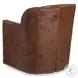 Bronson Reno Chocolate Leather Swivel Chair