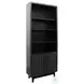 Radiance Black 78" High Bookcase Pier