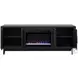Radiance Black 75" Fireplace TV Stand