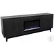 Radiance Black 75" Fireplace TV Stand