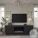 Radiance Black 75" Fireplace TV Stand