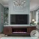 Radiance Rosewood 94" Fireplace TV Stand