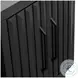 Radiance Black 94" Fireplace TV Stand